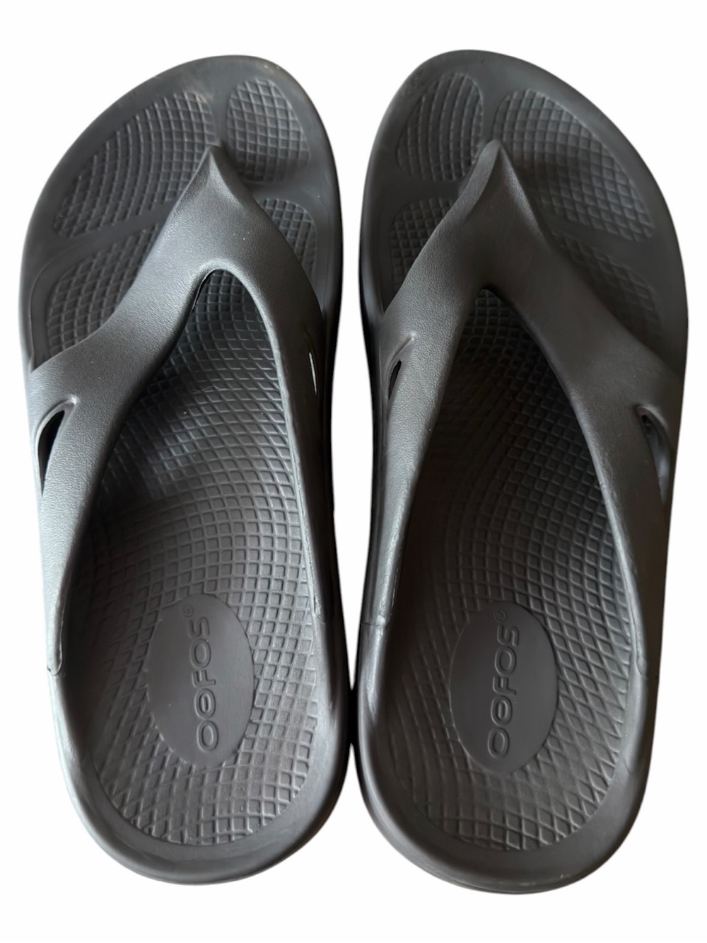 OOFOS OOriginal Recovery Thong Sandals Black Women’s Size 9 Cushioned
